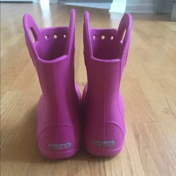 Crocs rain boots size 11 for little girls - Picture 4 of 6